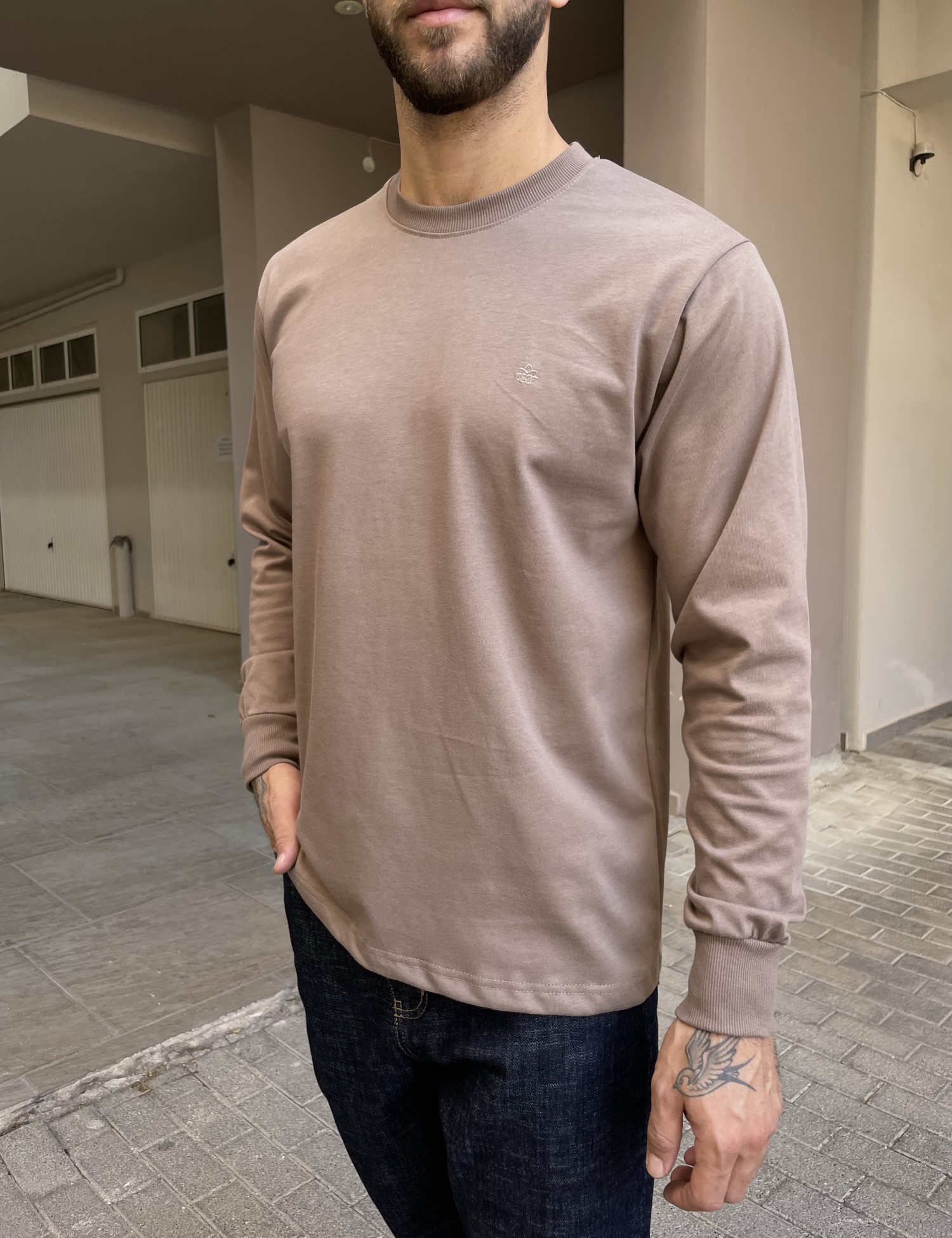 Everbest Ανδρική πούρο βαμβακερή μπλούζα Plus size 2610160P φωτογραφία